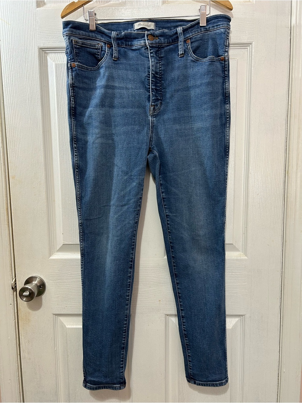 Madewell 10” High-Rise Skinny Jeans Medium Wash Denim Size 33